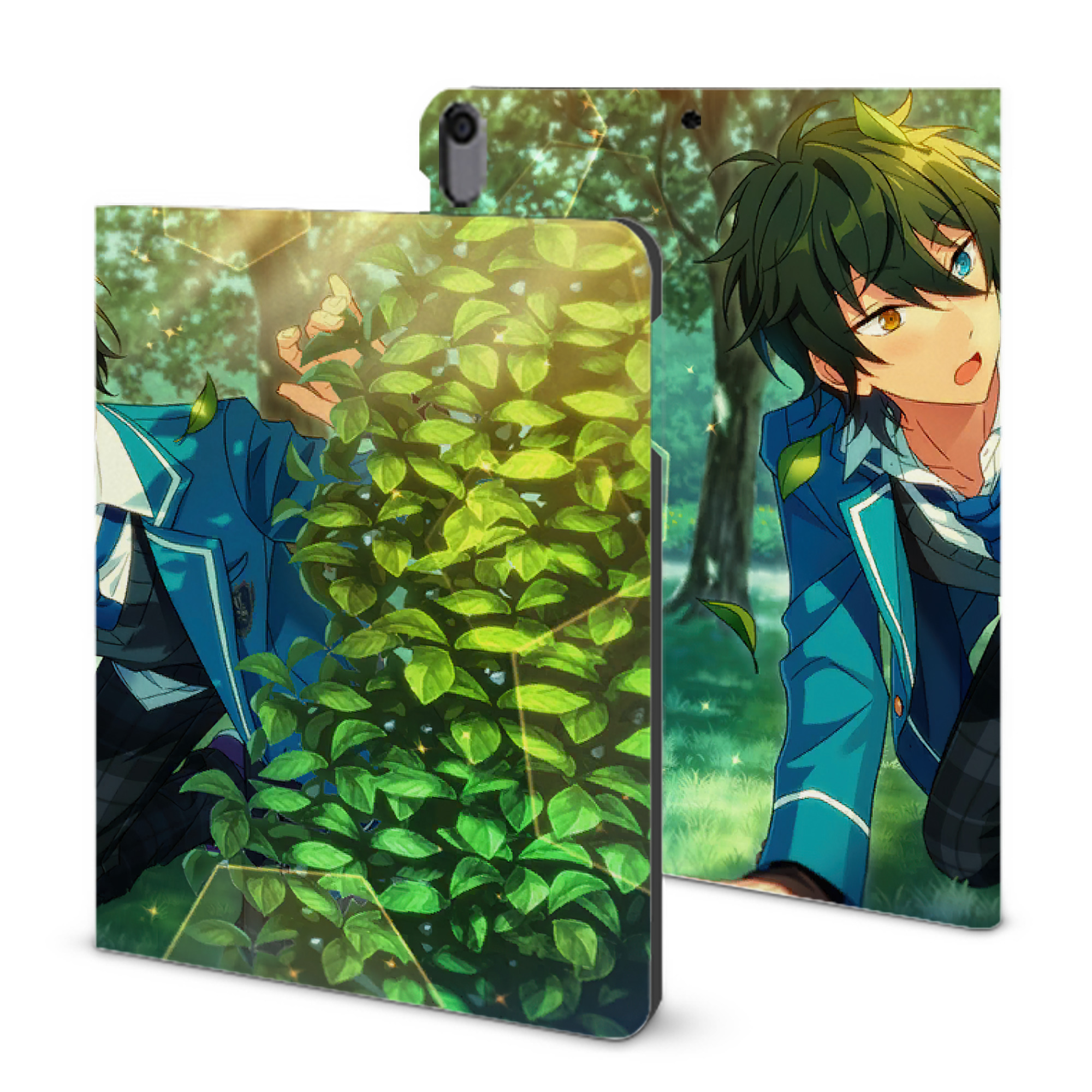 （画像用） あんさんぶるスターズ! Ensemble Stars IPad ケース ブック型 PUレザー TPU 耐衝撃 軽量 薄型 ペン収納なし 全面保護 IPad 各モデル対応